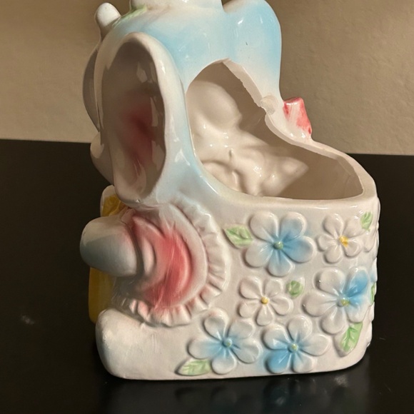 Elephant Planter, Nursery Baby Shower Gift. Vintage - Picture 6 of 12
